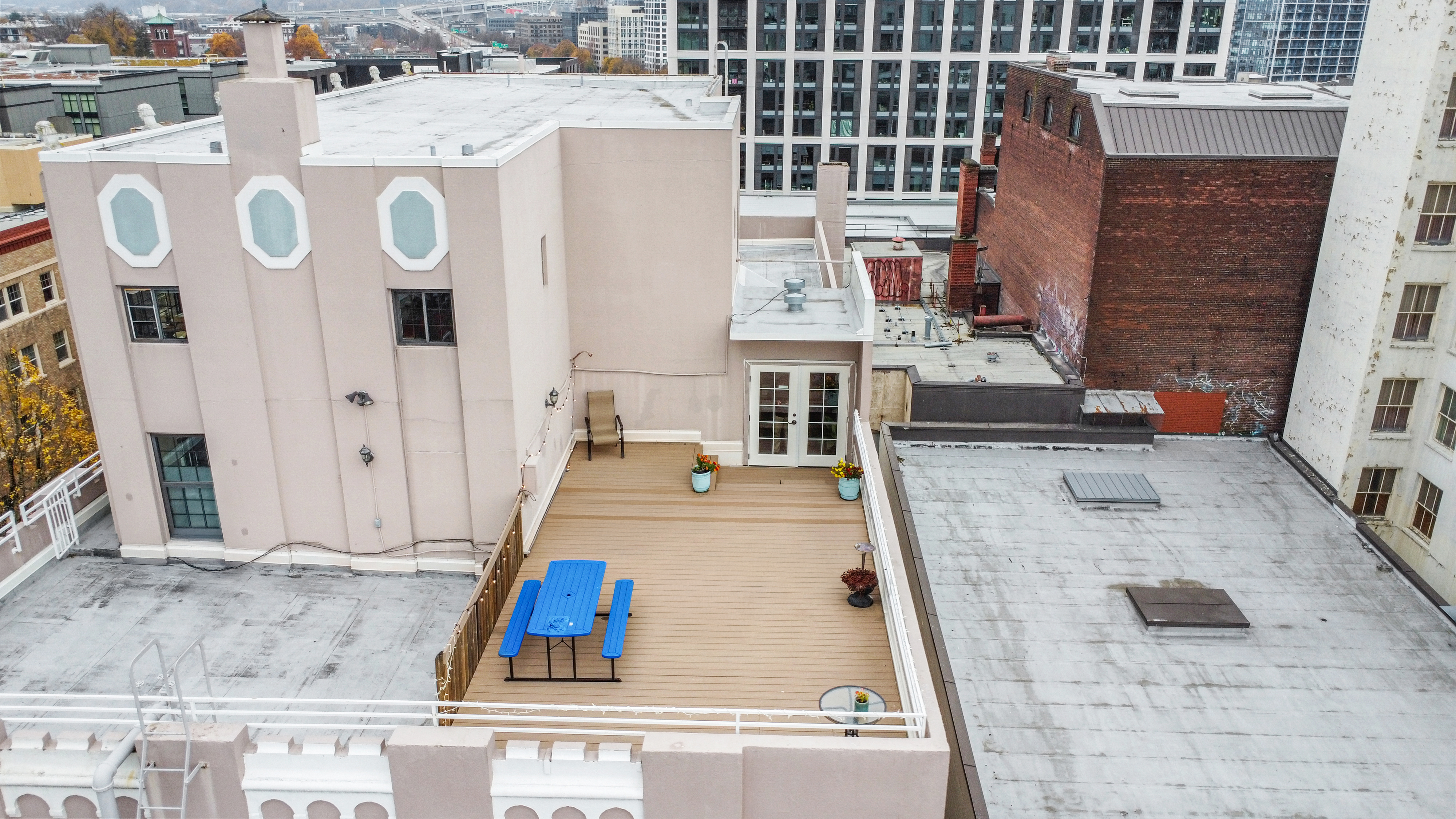 Portland aerial drone photography — wide view