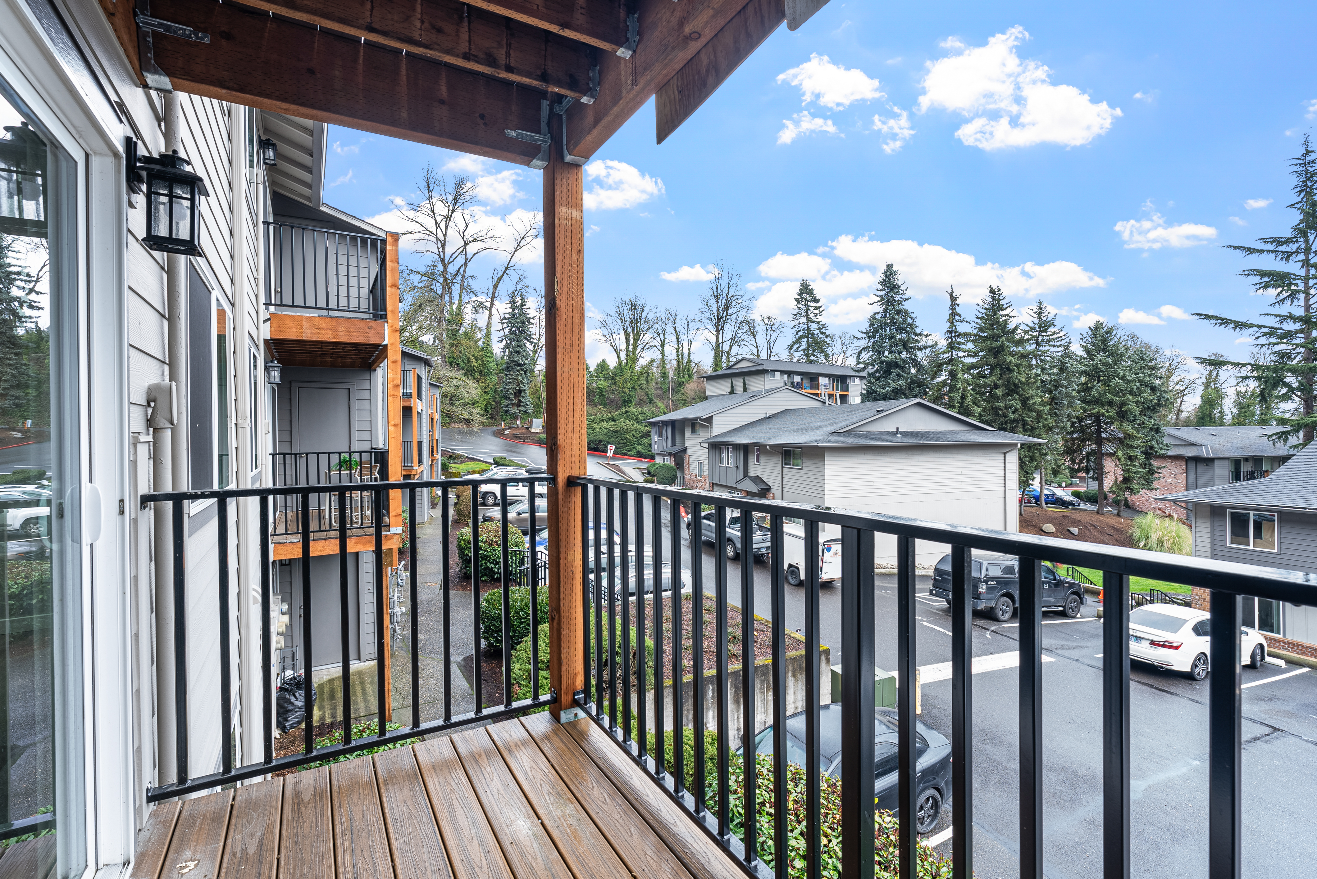 Portland real estate balcony exterior photography