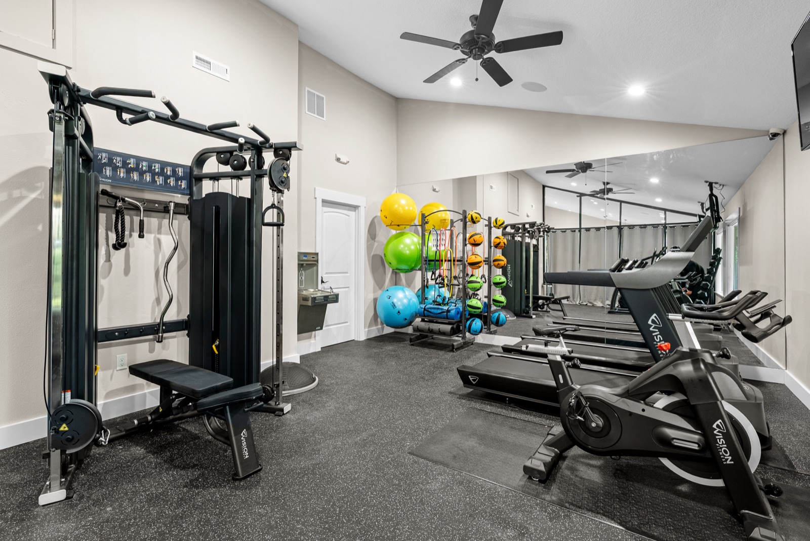 Commercial real estate photography Portland Oregon — fitness center