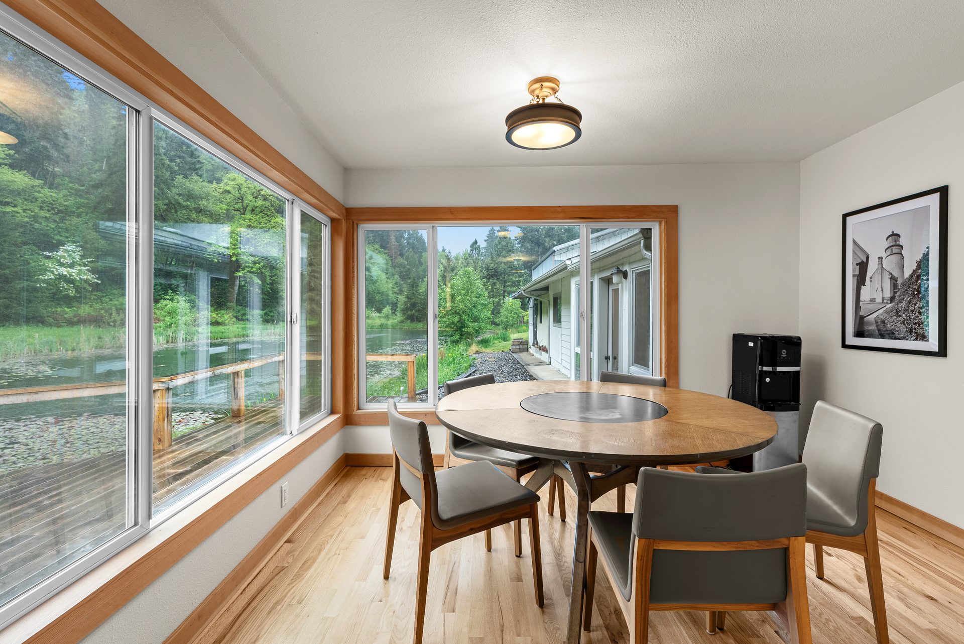 Oregon real estate photography pond view